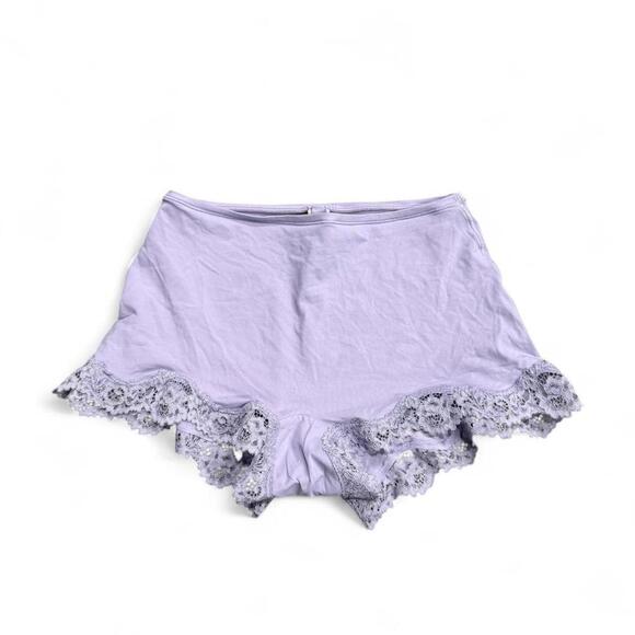 Skims Other - SKIMS Soft Cotton Lace Boy Shorts Lavender / Lilac XS – Stretchy & Comfortable